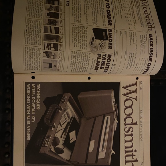 🎉5/$10🎉 Woodsmith magazine number 44 April 1986 recipe card box, briefcase - Picture 1 of 10